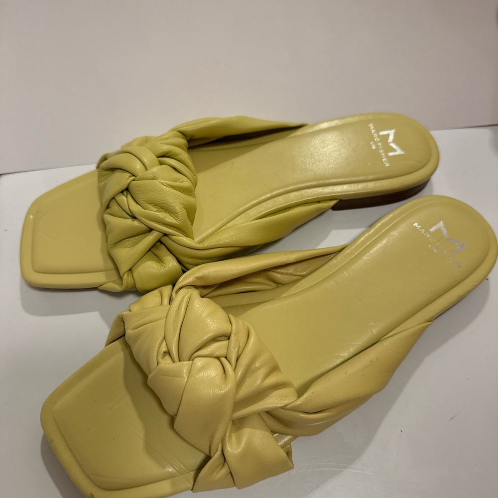 Marc Fisher Lemon Knotted Slide Sandals